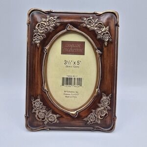 BP Industries Faux Wood Photo Frame Tabletop Wall Mount Camelot Collection